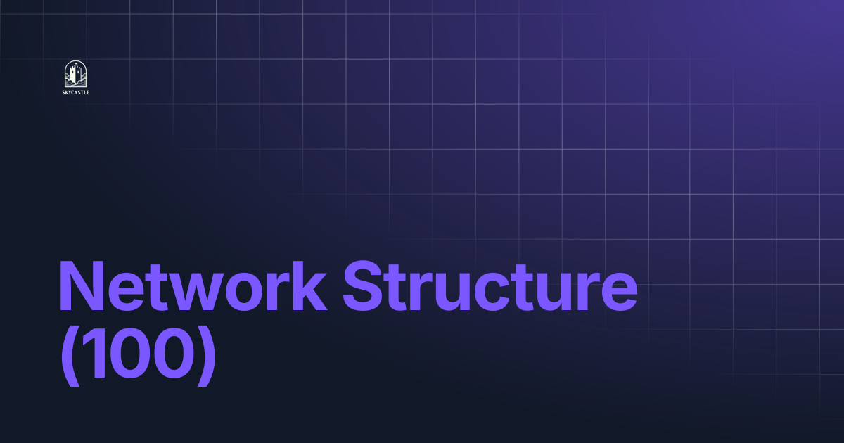 Network Structure (100) | Skycastle Docs